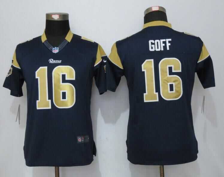 Women Limited Nike St. Louis Rams #16 Jared Goff Navy Blue Team Color Stitched NFL Jersey,We sell and wholesale Women Limited Nike St. Louis Rams #16 Jared Goff Navy Blue Team Color Stitched NFL Jersey on line form chian!